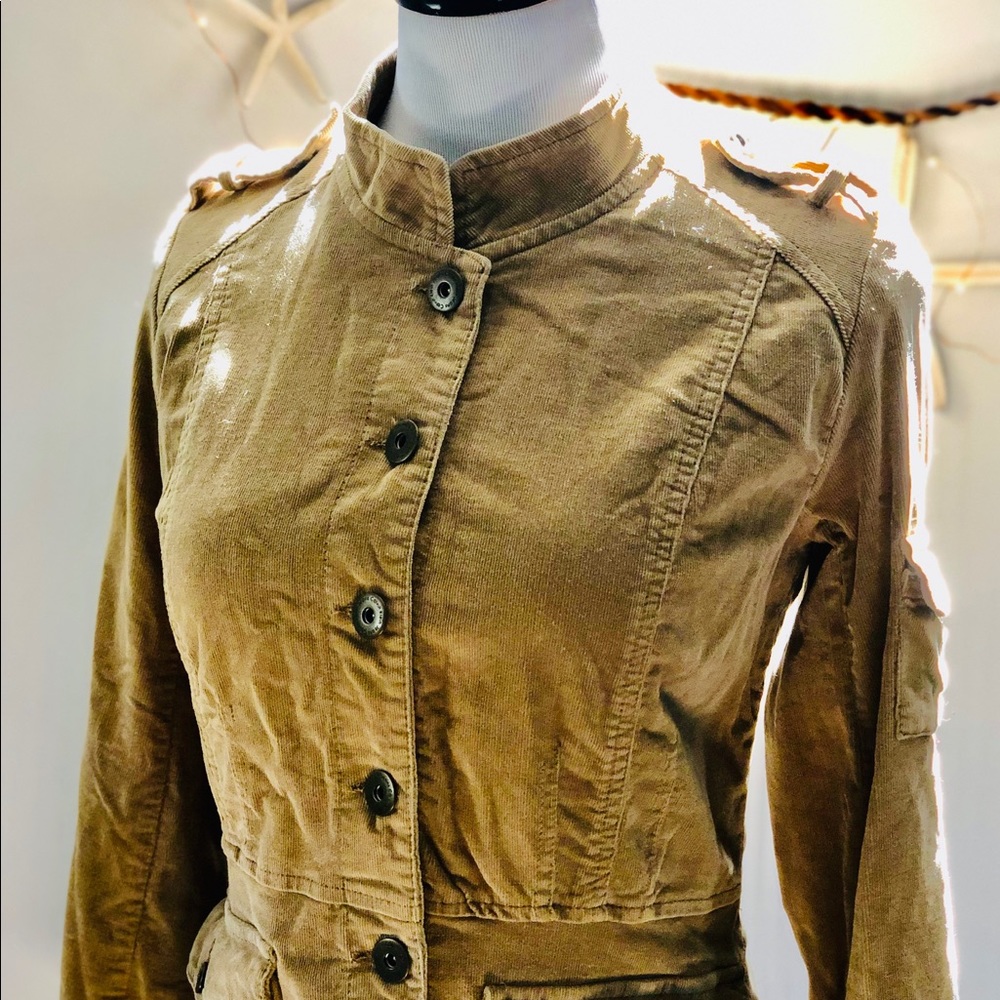 Calvin Klein Jeans Corduroy Military Style Jacket - Picture 5 of 8